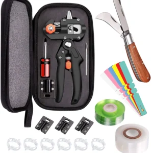 Profi Pfropfwerkzeug-Set - 3-in-1 Hochentaster mit SK5 Klingen, Pfropfmesser...-